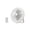 White, variant on Rirozkan Camping Fan, Wall Hanging Portable with LED Light, Remote Control, Quiet Motor, Aromatherapy Diffuser for Tent, RV, Indoor Use