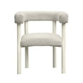 thumbnail image 2 of Pemberly Row Chaise de Salle à Manger Contemporaine Crème d'Extérieur Texturée, 2 of 6