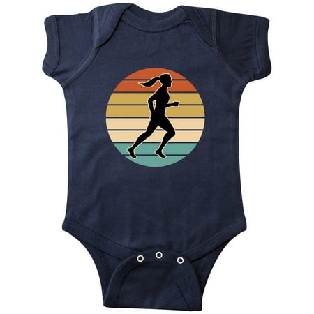 

Inktastic Running Gift Female Runner Gift Baby Girl Bodysuit