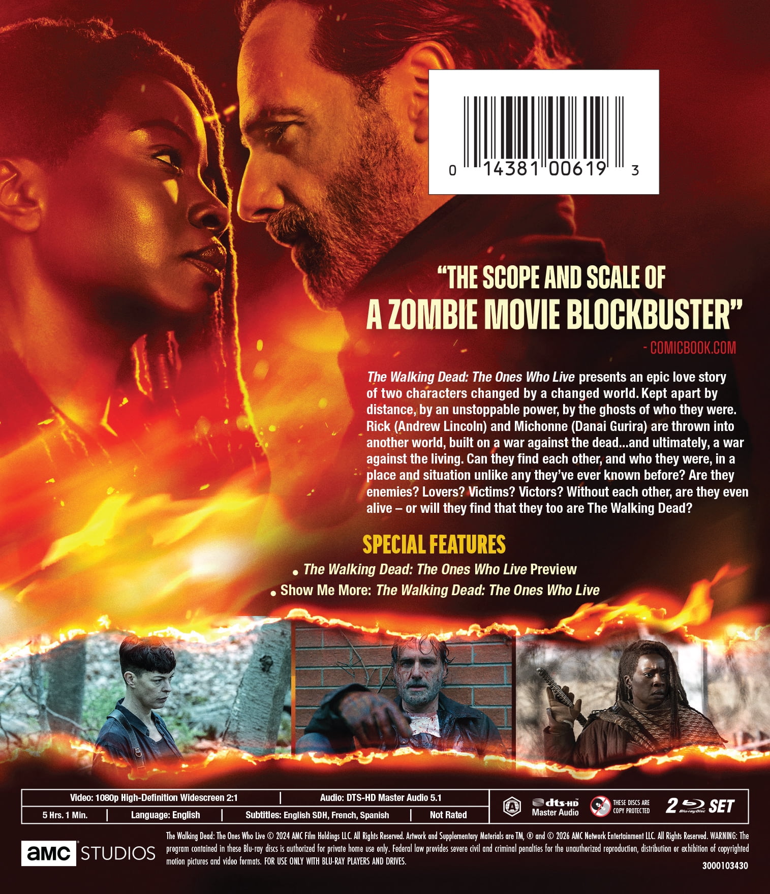 The Walking Dead: The Ones Who Live: Season 1 (Blu-ray), Horror, AMC