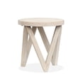 thumbnail image 3 of Magnussen Home Bostwick Coconut Cream Round End Table, 3 of 7