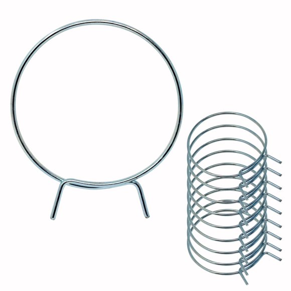 Pinza tensora de ventilación para secadora, acero inoxidable de 4 pulgadas de diámetro (paquete de 10)