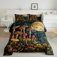 thumbnail image 2 of Erosebridal Boho Mushroom Comforter Sets King Size, Daisy Floral Comforters & Duvets, Butterfly Wildlife Room Decor, Breathable, 2 of 7