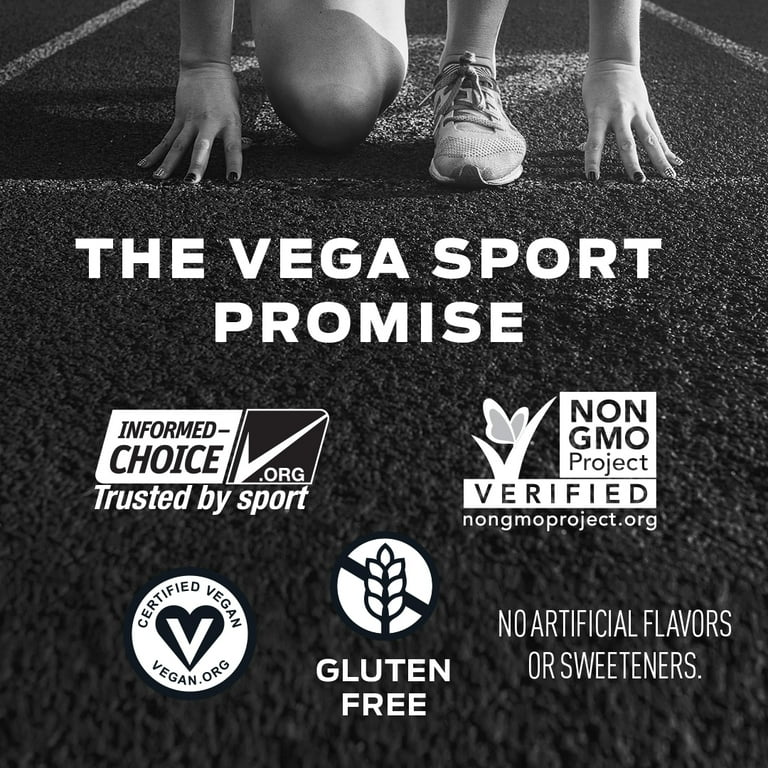 Vega Sport Premium Plant-Based Protein Powder, Vanilla, 12 Single