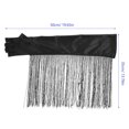 thumbnail image 2 of unbranded 1Par Largos Negros De Con Borla Para Presentaciones Y Eventos Nocturnos, 2 of 8