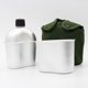 thumbnail image 5 of De Aluminio De 0,9 L, Portátil, Con Taza, Cubierta Verde, Camping, Senderismo, Ejército, Camping, Picnic, Accesorios De Viaje Sweethay OD005604-00, 5 of 6