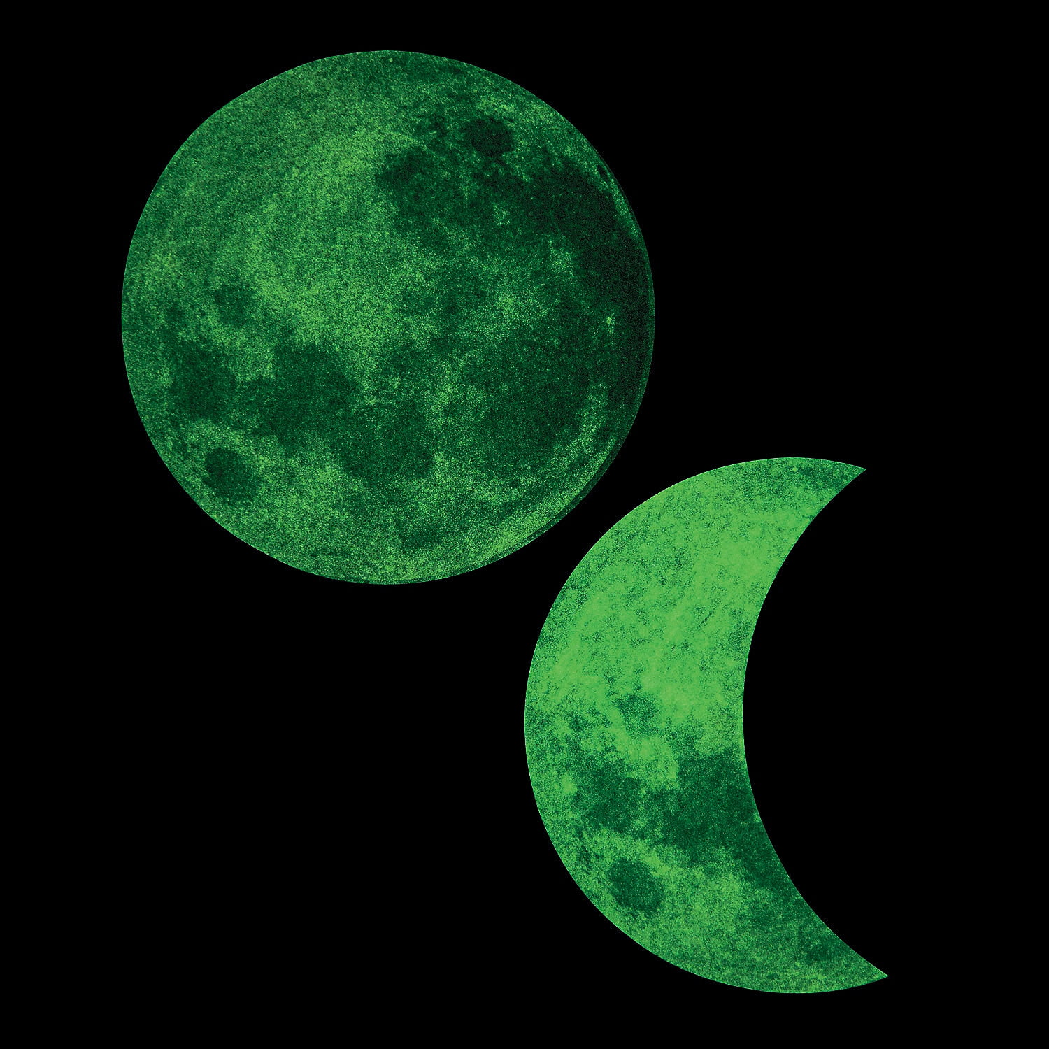 Glow In The Dark Moon Bb Cutouts - Educational - 48 Pieces