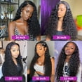 thumbnail image 5 of Curly Human Hair Wig 13x4 360 DOPI Deep Wave Lace Frontal Brazilian Wigs For Black Women Human Hair 13x6 Water Wave Lace Front Wig, 5 of 5
