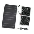 thumbnail image 2 of Kit de ventilador de panel solar Jadeshay ventilador con energía solar 100W, 2 of 8