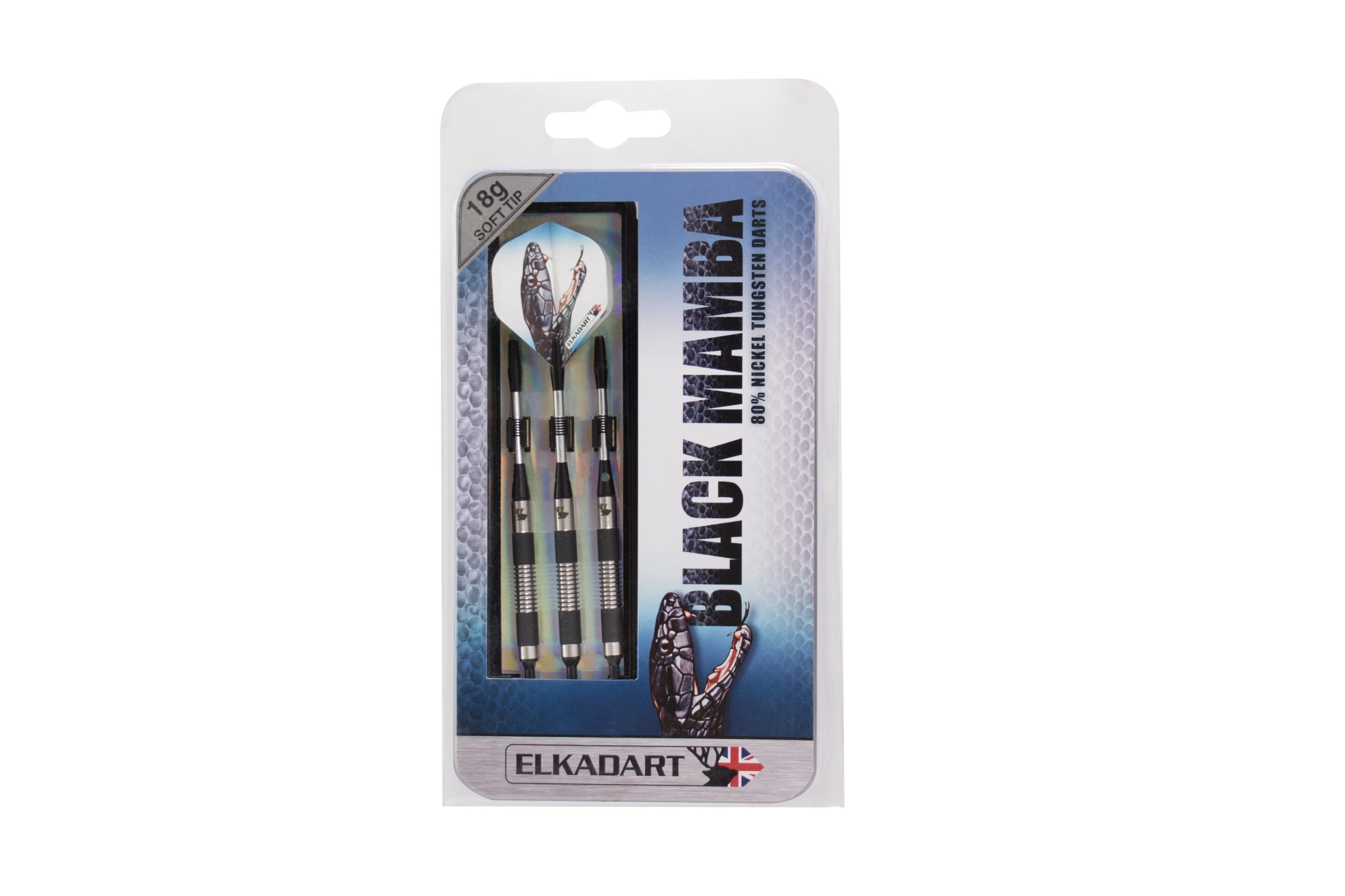 Elkadart Black Mamba Tungsten Soft Tip Darts Thin Barrel 18 Grams