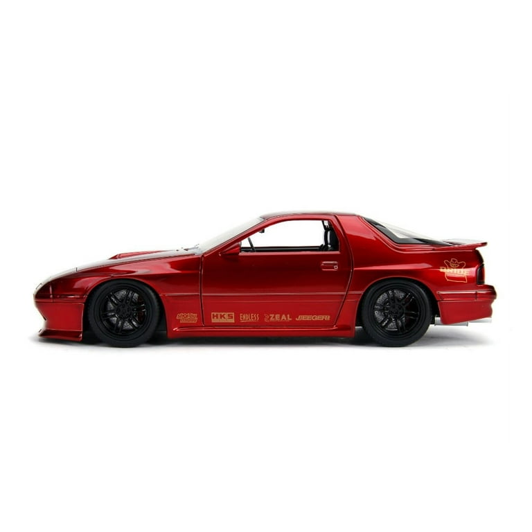 JDM TUNERS: 1985 Mazda RX-7 (FC) Red 1/24 Scale - Walmart.com