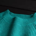 thumbnail image 4 of SELONE Oversized Sweaters for Women Winter Crewneck Tops Ribbed Long Sleeve Pullover Cozy Soild Knitwear Blue Free Size, 4 of 7