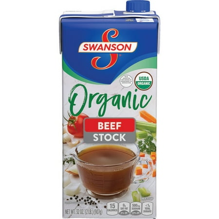 - (3 Pack) Swanson Organic Beef Cooking Stock, 32 oz. Carton