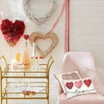 thumbnail image 3 of Valentines Day Pillow Covers 12x20 Pink Heart Love Valentines Day Pillows Winter Holiday Lumbar Pillow Covers 12x20 Outdoor Pillowcase for Home Decor, 3 of 6