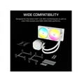 thumbnail image 6 of CORSAIR NAUTILUS 240 RS ARGB Liquid CPU Cooler – White – RS120 ARGB Fans – Fits Intel®  LGA 1851, AMD® AM5/AM4 – Simple Daisy-Chain Connections - Direct Motherboard  Connection, 6 of 17