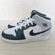 thumbnail image 2 of Ni - ke Ni - ke Youth Air Jordan 1 Mid SE Oxidized Green White Sail Shoes FQ8088-103 SZ 7Y, 2 of 5