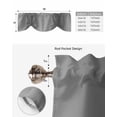 thumbnail image 6 of Fsddascl Gray Ombre Tie Up Valance Curtains for Windows, Kitchen Curtains Window Treatments, Modern Abstract Art Farmhouse Gradient Short Window Shades Valances for Bedroom Bathroom Cafe 54"x18", 6 of 7
