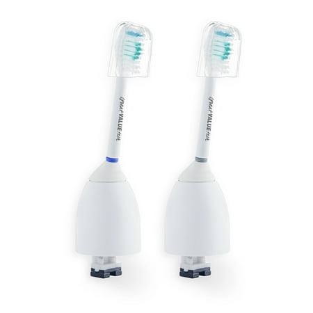 Sonicare Elite - 2 Sonic Replacment Toothbrush Heads Compatible with Philips Sonicare E-series Elite, Essence, Advance, CleanCare, Xtreme, HX7022, HX7023, HX7026