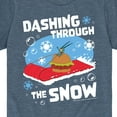 thumbnail image 3 of SpongeBob SquarePants - Dashing Through The Snow - Toddler And Youth Short Sleeve Graphic T-Shirt, 3 of 6