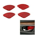 thumbnail image 1 of Real Bright Soft Car Interior Carbon Fiber Sticker Decoration4Pcs Red Carbon Fiber Interior Door Handle Bowl Cover For Honda CR-VAuto Car Protection Interior Accessories, 1 of 8