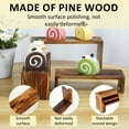 thumbnail image 4 of 3Pcs Wood Display Risers Rectangular Pine Display Stands Stackable Wood Cake Display Riser Stands Decorative Display Rack Shelf Organizer for Flowers Desserts Cupcake Dolls, 4 of 10