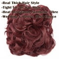 thumbnail image 3 of MY-LADY Synthetic Chignon Hairpiece Curly Bun Extensions Scrunchie Updo Hair Pieces Combs in Messy Bun Hair Piece for Women wine red, 3 of 8