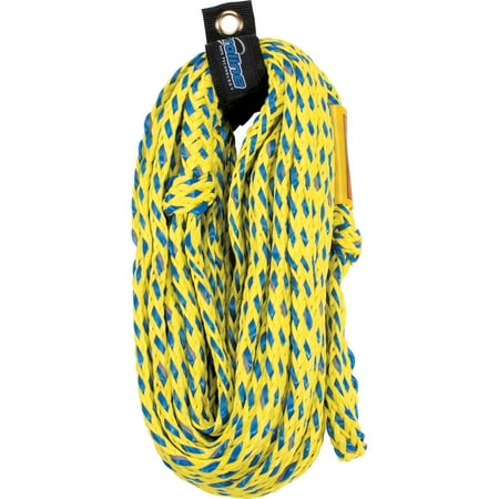 Riding Rope - CWB Connelly Proline 60 Foot 4 Ride Tube Rope with Braided Neoprene, Volt Blue
