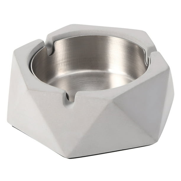 Cenicero Cenicero para fumadores Estilo nórdico Fácil de limpiar Gris claro Oficina gris oscuro para el hogar ANGGREK Otros