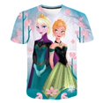 thumbnail image 1 of 2023 Kids Frozen 2 T Shirt Frozen Elsa Tops Summer T Shirt Niños de manga corta Cute Girl Frozen Elsa Cartoon Cool Shirt Hot Sale7T Gao Jinjia LED, 1 of 2