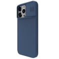 thumbnail image 3 of Masadoras CamShield Silky Silicone Case for AP IP15 Pro Max - Shockproof and Stylish Design - Midnight Blue, 3 of 7