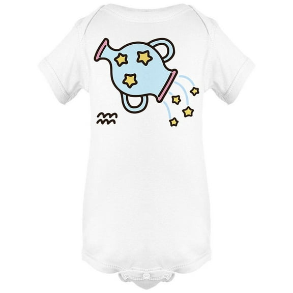 Cool Vase Aquarius Sign Bodysuit Baby's -Image by Shutterstock