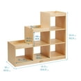thumbnail image 2 of ECR4Kids 3-2-1 Double-Sided Cube Storage Organizer, Classroom Furniture, Natural, 2 of 9
