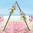 thumbnail image 4 of 7x8ft Vintage Wood Wedding Arch Backdrop Flower Frame Stand Background Props, 4 of 12