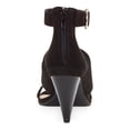 thumbnail image 2 of INC Womens Black Cushioned Ankle Strap Buckle Accent Gavi Almond Toe Cone Heel Zip-Up Dress Sandals 8.5 M, 2 of 4