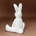 thumbnail image 4 of CQCYD Easter Bunny Figurine, Home Decor Resin Rabbit Statue Living Room Porch Cabinet Office Decorations Gifts Spring Table Centerpiece Holiday Mantel Display, 4 of 4