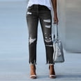 thumbnail image 6 of LYMAYTER Jeans for Women Skinny Stretchy Long Jeans Soft Slim Fit Distressed Denim Pants Comfy Classic Jeans S-2XL, 6 of 8