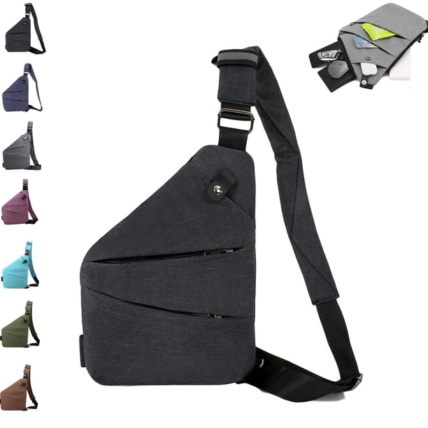 Bolsa de viaje antirrobo Ocalil para mujeres y hombres, color negro
