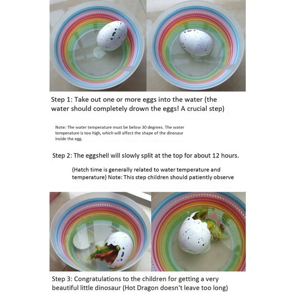 12 huevos de dinosaurio que se inflan y eclosionan con agua, juguete para niños, huevos de dinosaurio mágicos que crecen y eclosionan