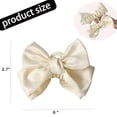 thumbnail image 3 of 5pcs Exquisite Satin Bow Hair Clip Set - Fashionable Ponytail Clip, Suitable for Daily, Party and Special Occasions, 3 of 7