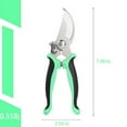thumbnail image 4 of 2PCS Pruning Shears Set Garden Tools Premium Antiskid Stainless Steel Floral Shears Thickened Pruner for Flowers Branches Leaves (green), 4 of 6