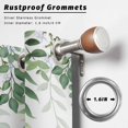 thumbnail image 2 of Outdoor Curtains for Patio Waterproof, Eucalyptus Leaves Outdoor Privacy Panels Grommet, Sunflowers Spring Watercolor Country Floral Bee Blackout Outside Curtains for Porch/Cabana 54"x95", 1 Panel, 2 of 8