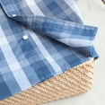 thumbnail image 5 of Dubinik Mens Short Sleeve Button Down Shirts 100% Cotton Plaid Men's Casual Button-Down Shirts with Pocket, 5 of 6