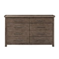 thumbnail image 5 of Pemberly Row Transitional Wood 8 Drawer Dresser in Brown, 5 of 10