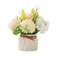 thumbnail image 1 of Hortensias artificiales, plantas verdes falsas, plantas en macetas, pequeños adornos, decoración de la sala de estar del hogar, comedor, bonsái., 1 of 5
