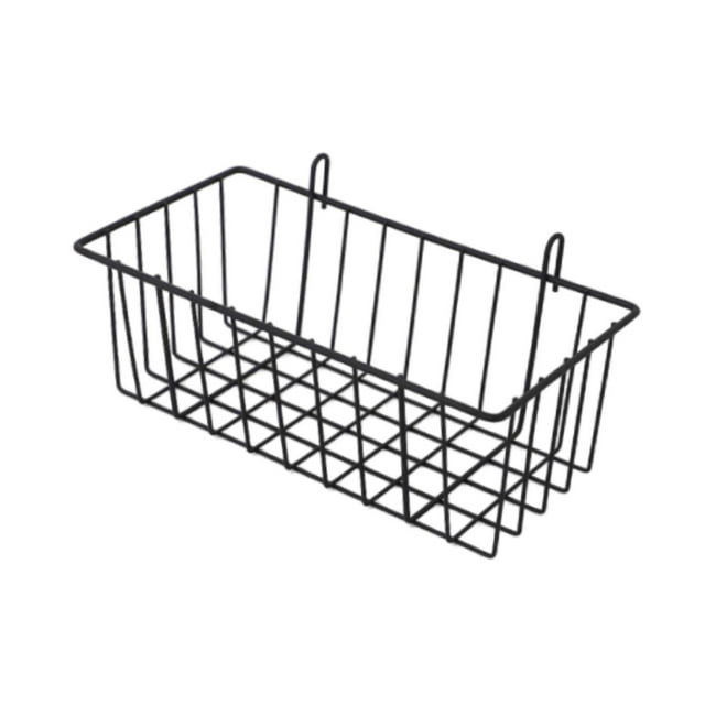 Cesta de alambre colgante de metal, cesta de rejilla metálica con ganchos para cocina y dormitorio. S