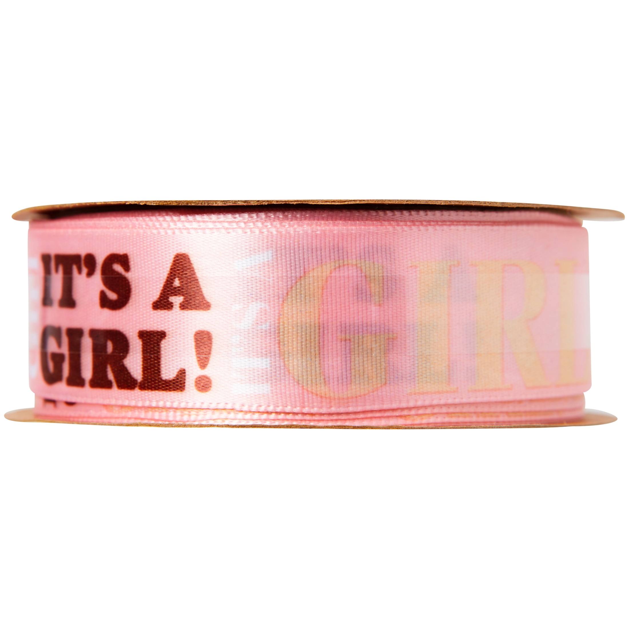 Offray Ribbon, Pink 7/8 inch Baby Satin Ribbon, 9 feet