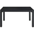 thumbnail image 2 of HomeStock Baroque Bonanza Outdoor Metal Sectional Coffee Table - Matte Black, 28.5"D x 28.5"W x 14.5"H, Weather-Proof Steel Construction, Slatted Table Top, ELegant Coffee Table for Outdoor Sets, 2 of 4