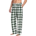 thumbnail image 2 of Uemuo Scottish Checkered Pattern Men's Wide Leg Palazzo Lounge Pants with Pockets Light Weight Loose Comfy Casual Pajama Pants-Small, 2 of 9