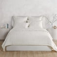 thumbnail image 4 of Pemberly Row Modern Transitional Ivory Comforter Euro Cotton Sham, 4 of 4
