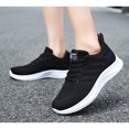 thumbnail image 5 of Women Lightweight Walking Sneakers Breathable Knit Lace Up Casual Athletic Shoes, 5 of 11